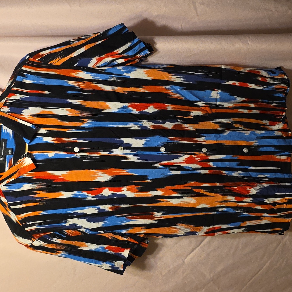 INC Multicolor Abstract Shirt Mens Large (Frank #28)